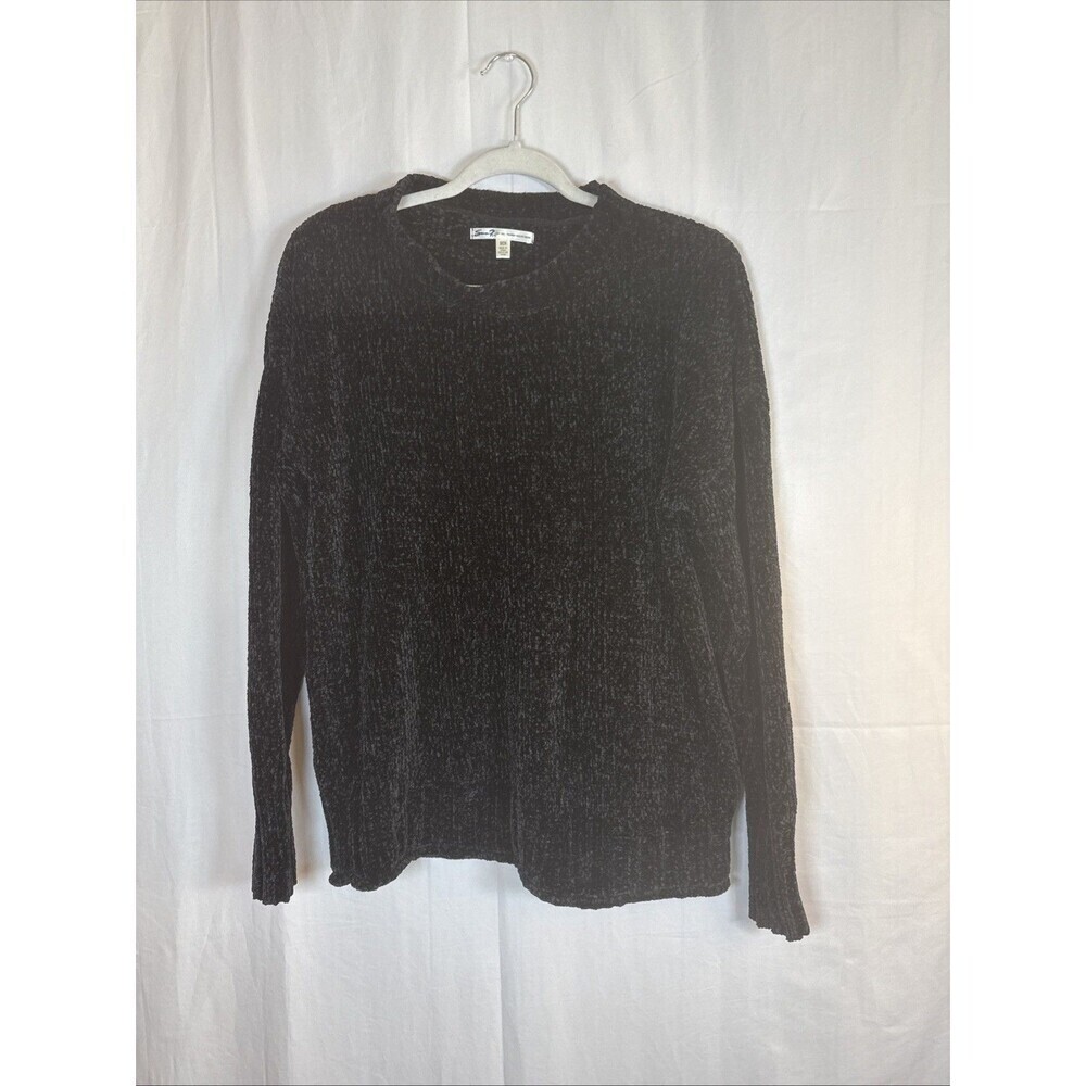 Women’s Seven 7 Black Crewneck Sweater Size Small Preowned
